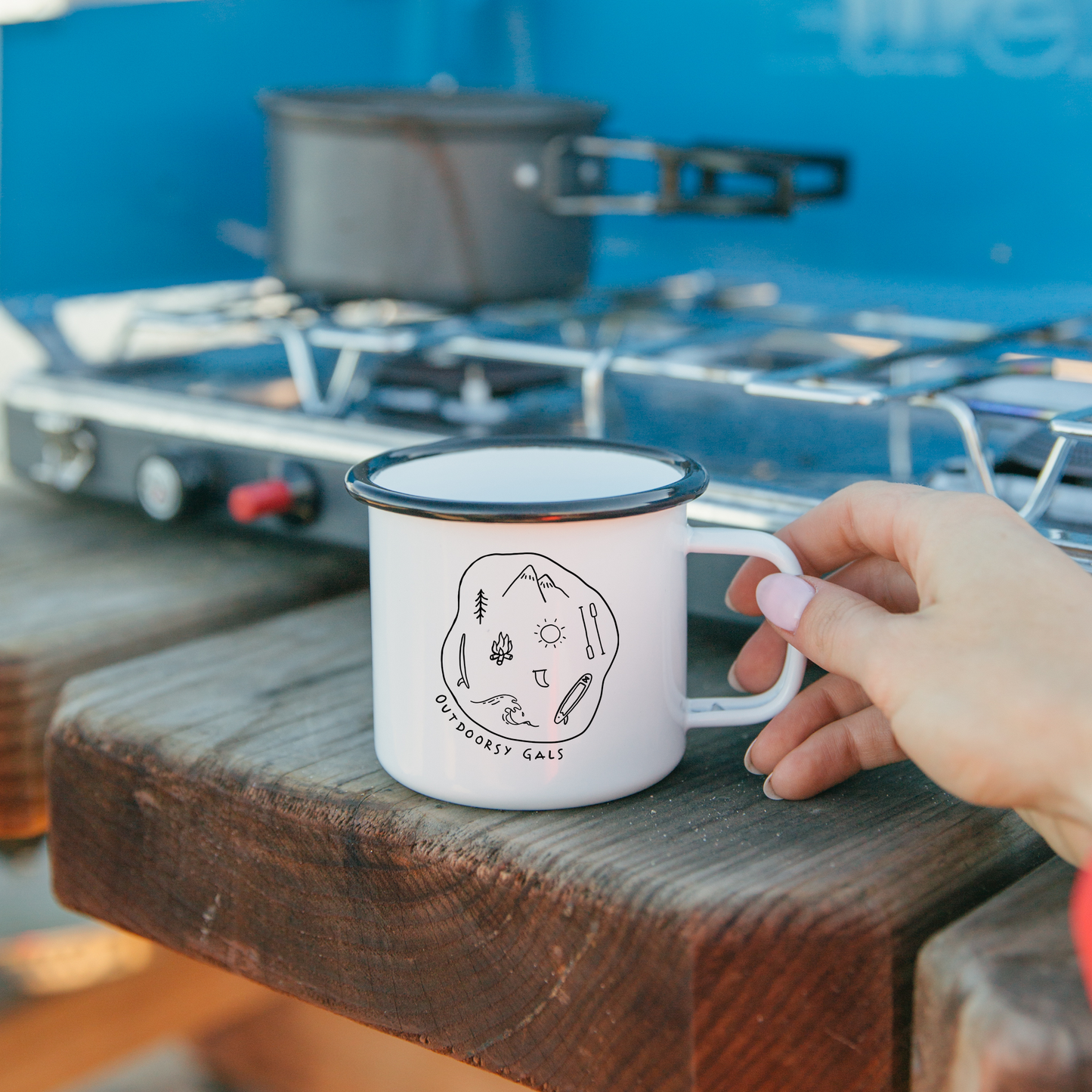 Outdoorsy Campfire Mug