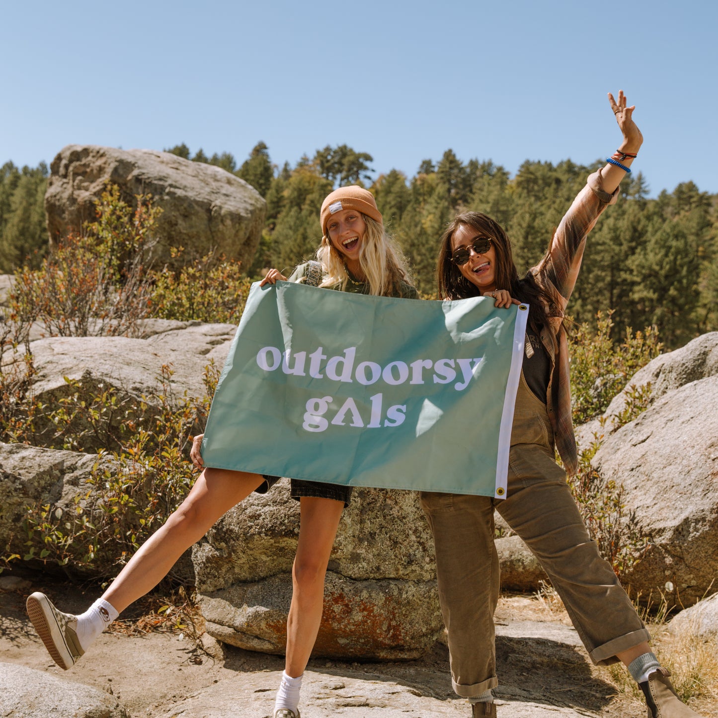 Outdoorsy Gals Flag